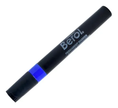 Marcador permanente berol azul
