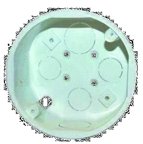 Caja 4x4 octagonal Plastica Blanca 220035