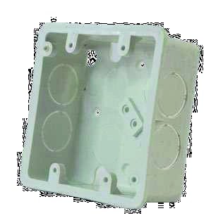 Caja Cuadrada Plastica Blanca  220036