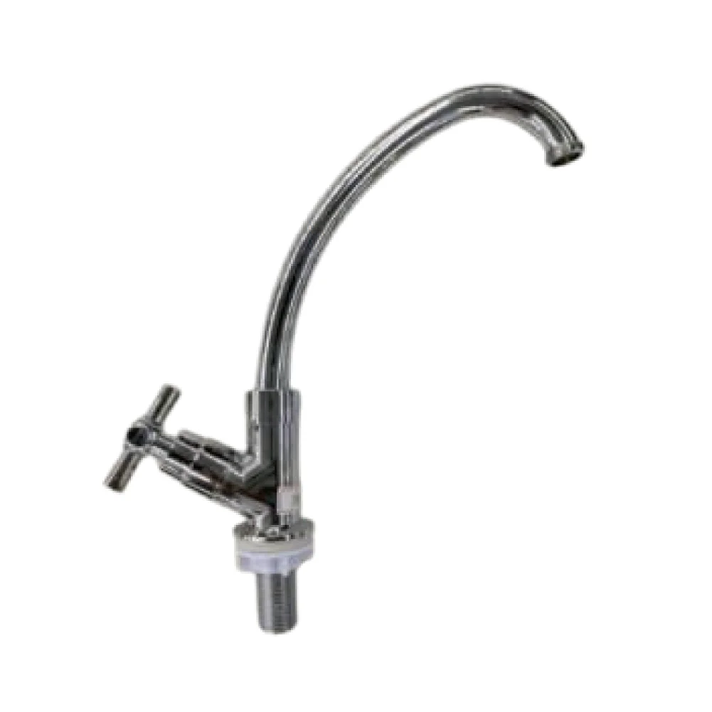 Mezclador De Lavaplatos Plastico Cuello Cisne Manilla Cromada  C-1013-1